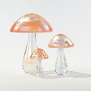 Zestaw Szklanych Rzeźb „Leśna Iryzacja” – Heron Glass, Wielka Brytania