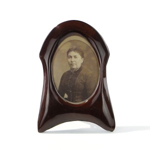 Skandynawska ramka portretowa – mahoń politurowany 