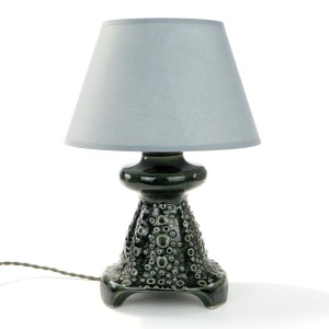 Ceramiczna lampa stołowa z Zakładów Ceramicznych w Mirowicach oraz WZMP Wałbrzych