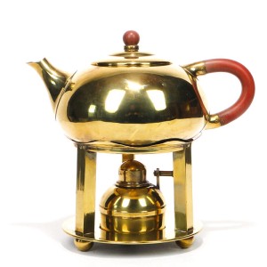 Secesyjna buliera z mosiądzu, Niemcy ok 1900