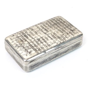 Srebrna tabakiera , Rosja 1851 r